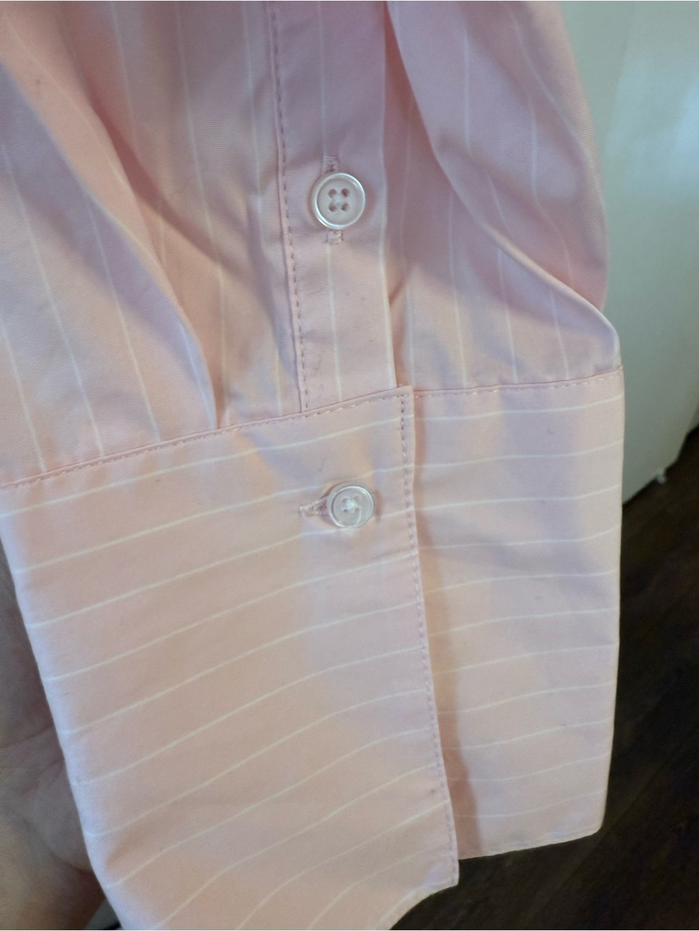 Pink Striped Button-Up Shirt - Picture 4 of 4